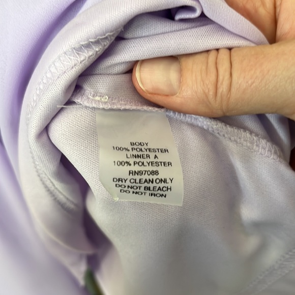 Delia’s size M purple dress, pleated top, lined, built-in bra, adjustabl… - Picture 10 of 10